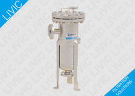 Pipe Water Filter 0.6MPa / 1.0MPa , Stainless Steel Basket Filter For Electronics Industry